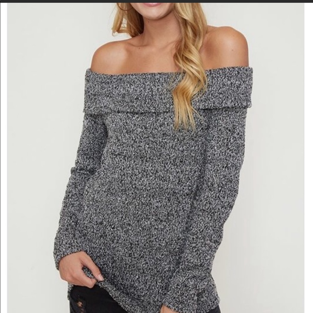 Off Shoulder Sweater